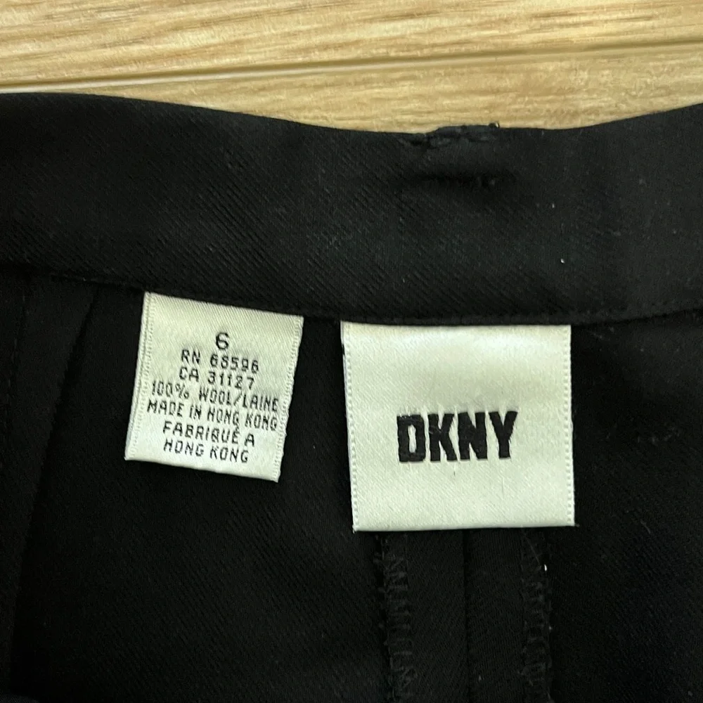 Vintage DKNY black wool pleated trousers - Picture 3 of 11